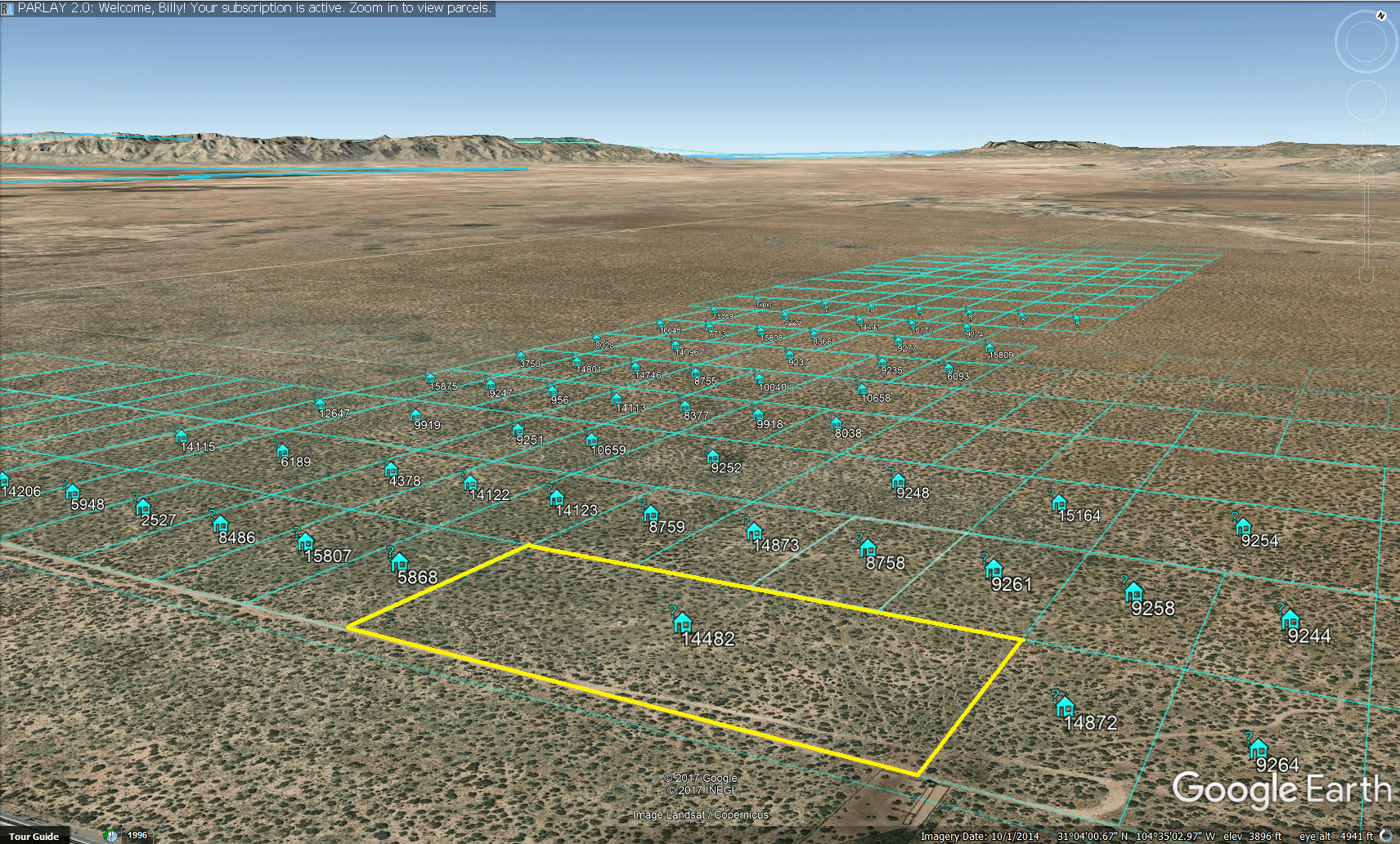 ** SOLD ** 20 Acres Near Van Horn Texas Great Access 14482 Country
