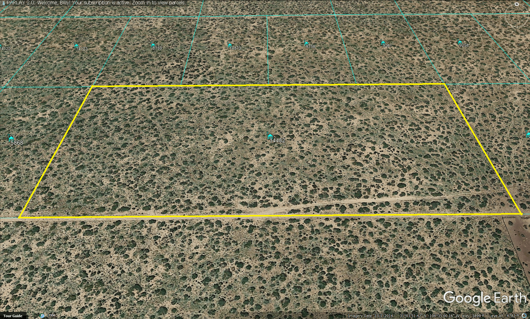 ** SOLD ** 20 Acres Near Van Horn Texas Great Access 14482 Country