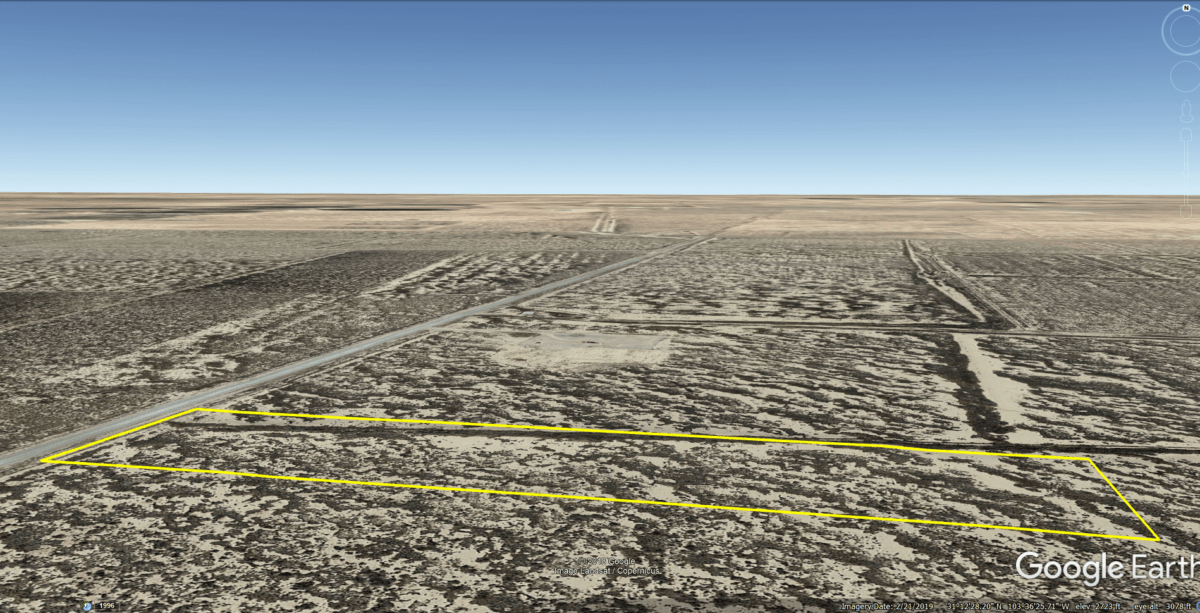 * SOLD * 10 Acres South of Pecos in Reeves County Texas 24911 Country