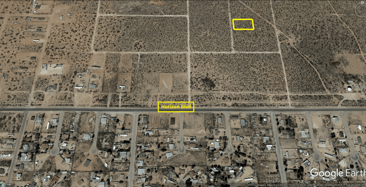 * SOLD * 0.83 Acres in El Paso County, TX! 112534 Country Land Store